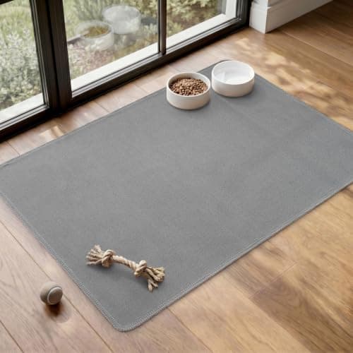 MontVoo Washable Dog Bed Cover, Absorbent Quick Dry Pet Bed Sheet, Easy Hair Removal Couch Covers for Dogs/Cats, 32x45 Inches, Waterproof PU Backing Dog Bed Mat for Car Seat, Crate, Cover Only, Grey