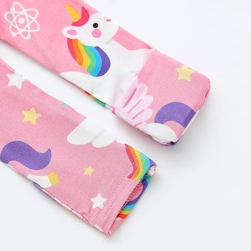 Baby One-Piece Footies Long Sleeve Rompers 2-Way Zipper, Baby Bodysuit Bamboo Clothes for Boys Girls (Unicorn, Newborn) - Thumbnail 5