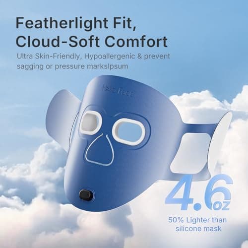 Hello Face Red Light Therapy Mask, 280 LEDs Quad-Chips Infrared Light Led Face Mask Light Therapy for Face Skin Care Improvement, Ultra-Soft Led Mask Light Therapy for 4 Modes with Eye Protection - Thumbnail 3