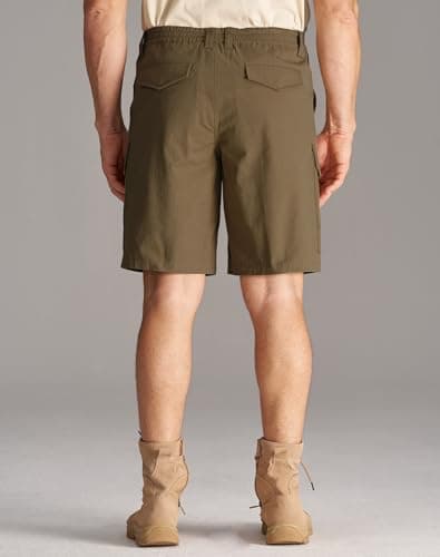 CHRONOLINE Men’s Work Shorts Regular Fit Cotton Workwear Utility Cargo Shorts with Pockets 2026 Spring Summer Casual Shorts, Taupe Brown, 40 - Thumbnail 2