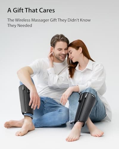 CINCOM Cordless Calf Massager for Circulation, Leg Compression Massager for Calf, Rechargeable Leg Massage with 3 Intensities 3 Modes for Pain Relief, Gifts for Women Men - Thumbnail 6