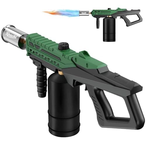 KOACKL Propane Torch Gun | Adjustable Flame Thrower Gun | Gas Welding Kits Blow Torch for Ooutdoor Welding, Campfire & Charcoal (Propane Tank Not Included)