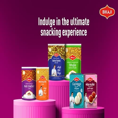 Bikaji Badam Laccha Pancharatna 12.34 oz (350g), Indian Snacks, Premium Indian Namkeen Snack with Almonds, Cashews & Raisins, Crunchy and Spicy Party Mix, Authentic Taste from Bikaner,Everyday Munching, Tea-Time Treat - Thumbnail 4