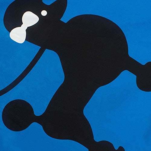 ZEZCLO Women's Retro Poodle Print Skater Dress Vintage High Waist Rockabilly Swing Tee Cocktail Party Dresses Deep Blue L - Thumbnail 3