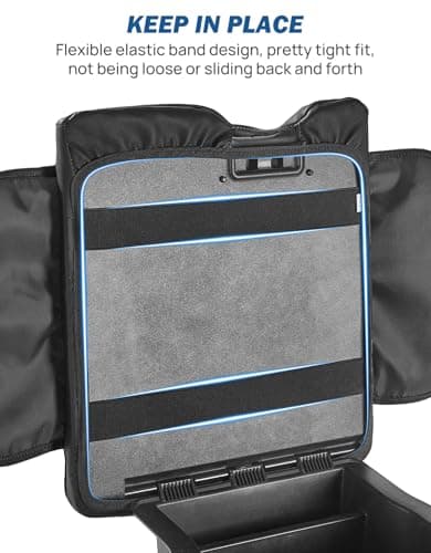 JOYTUTUS Center Console Cover Compatible with 2015-2026 Ford F150, 2017-2026 F250 F350 F450 with 40/20/40 Jump Seat, Leather Armrest Cover Center Console Cushion with Side Pockets (Jump Seat Only) - Thumbnail 4