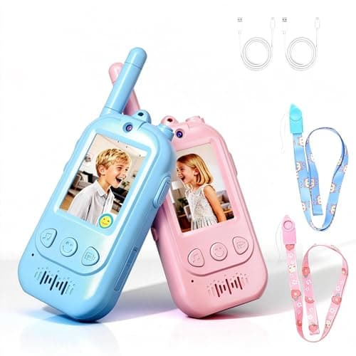 2026 Upgrade Video Walkie Talkies, Kids Communication Toys with Screen, Video Walkie Talkies for Kids with Voice Changer, Durable Walkie Talkie Toys Gifts for Indoor Outdoor Family Play Ages 3-12 - Image 1