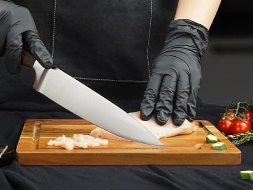 CHUSHIJI Chef Knife 8 Inch, Japanese Professional Chef knife High Carbon Stainless Steel, Razor Sharp Chefs Kitchen Knife, Vegetable Chopping Knife for Cooking With Full-tang Handle, Walnut - Thumbnail 6