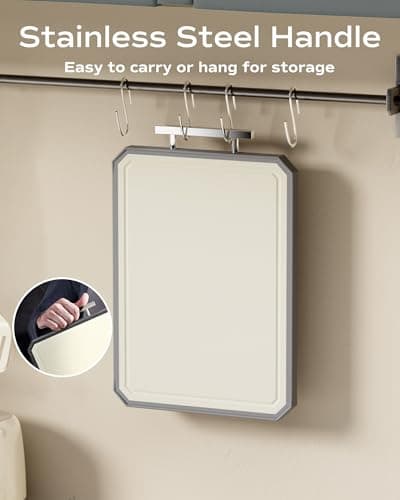SNOWCLAD Stainless Steel Cutting Board,Non Toxic chopping for kitchen - Thumbnail 5