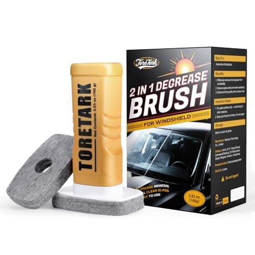 Handheld Glass Oil Film Remover for Car Window, Automotive Oil Film Cleaning Brush for Clear View, TSCA Certified Windshield Cleaner, Easy to Apply - Glass Emulsion Cleaner - Image 1