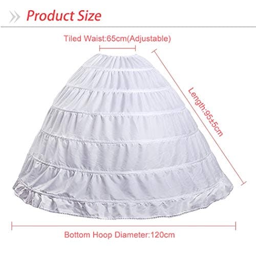XinChangShangMao Women Petticoat Crinoline Underskirt Petticoats Skirt Full Floor Length Petticoat Slips for Wedding Dress - Thumbnail 4