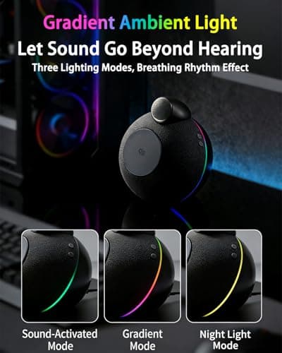 Screenovate Magnetic Wireless Charging Station with Speaker, 25W Fast Charging, Hi-Fi Sound with Dual Drivers & Subwoofer, Bluetooth 5.3, TWS True Wireless Stereo, Gradient Ambient Light (White) - Thumbnail 6