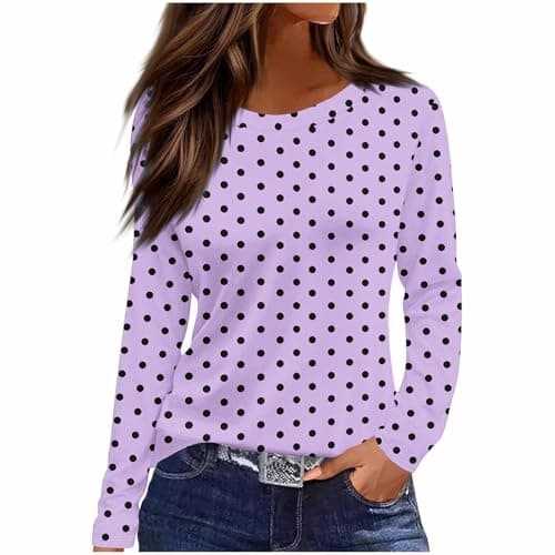 Under Scrubs for Women Long Sleeve Slim Fit Purple Medium