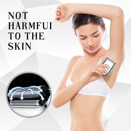 Electric Razor for Men, Electric Foil Shavers for Women,Mini Foil Shaver with Double Floating Blades, IPX7 Waterproof Wet/Dry Shaver, 90 Min Runtime, LED Display, Travel Lock, Gifts for Men&Women - Thumbnail 4