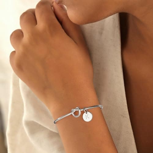 Turandoss Teen Girl Gifts Trendy Stuff - Birthday Gifts for 6 7 8 9 10 11 12 13 14 15 16 Year Old Girls Gifts, Teenage Tween Girl Gift, Initial C Bracelet Jewelry - Thumbnail 6
