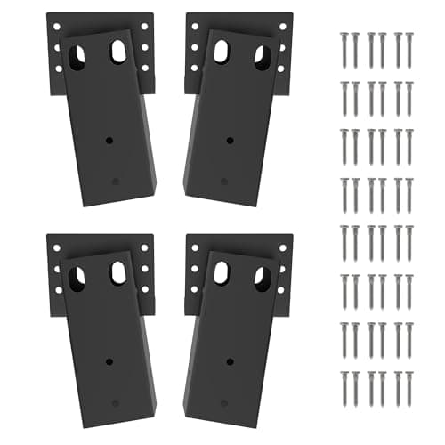 MIXXIDEA Metal Elevated Deer Blind Bracket Heavy Duty Steel Deer Stand Compound Angle Platform Brackets for Tree House, Deer Station, Swing Set, Observation Platform, 4 Pack - Image 1