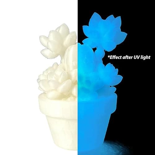 Glow Blue in the Dark 1.75mm PLA Filament, Luminous Blue Bright 3D Printer Filament, 1kg (2.2lbs) Spool 3D Printing PLA Filament Rod Fit Most FDM Printer - Thumbnail 2