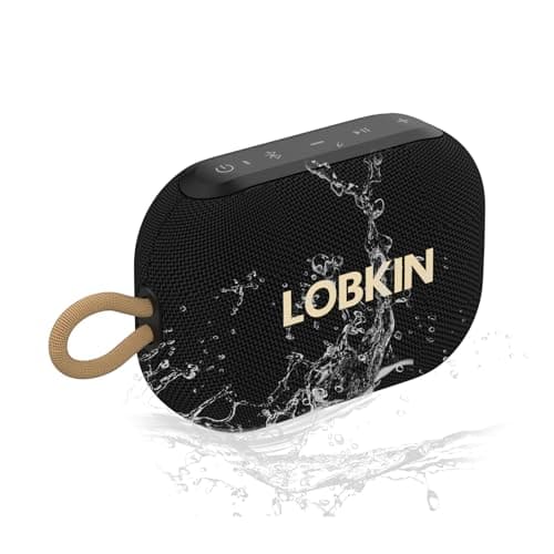 LOBKIN Portable Bluetooth Speaker,IP67 Waterproof Small Bluetooth Speaker 20H Playtime 10W Loud Sound BT 5.4 Wireless Stereo Pairing for Home/Outdoors/Travel - Image 1