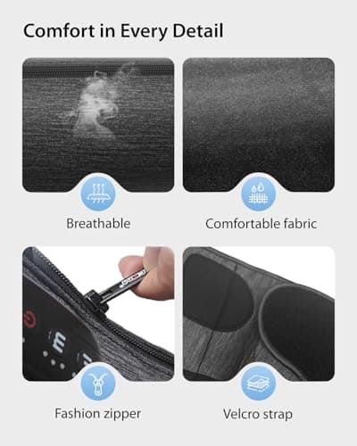 CINCOM Cordless Calf Massager for Circulation, Leg Compression Massager for Calf, Rechargeable Leg Massage with 3 Intensities 3 Modes for Pain Relief, Gifts for Women Men - Thumbnail 5