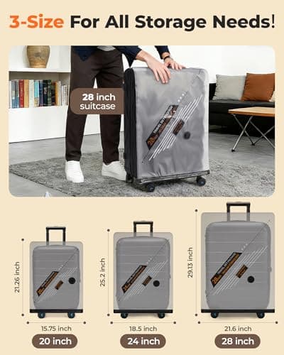 BAGSMART Travel Vacuum Bags with Wireless Pump, 15 Pack Space Saver Bags for Suitcase & Home Storage, Cordless Compression Bags Set for Clothes, with Toiletry Bag, Laundry Bag, Shoe Bag - Thumbnail 4