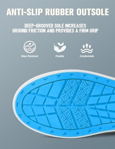 Trudave Deck Boots for Men, Waterproof Rain Boots with High Traction, Slip On Saltwater Fishing Boots Neoprene Rubber Ankle Boots for Boating Sailing - Thumbnail 6