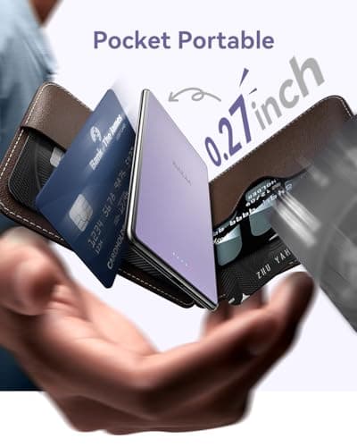 Kuulaa Magnetic Battery Pack 5000mAh, Ultra Slim Portable Charger with LED Indicator, PD 20W USB-C Fast Charging & Strong Magsafe Wireless Power Bank, Compatible with iPhone 17/16/15/14/13/12, Purple - Thumbnail 3