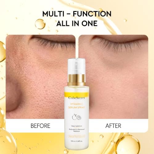 CubeSecret Vitamin C Serum Spray-Hydrating Glow Face Mist for Radiant Skin - Thumbnail 5