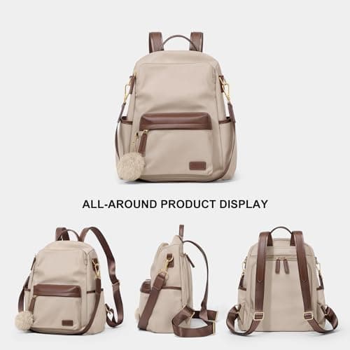 CinvaiKrose Large Capacity Backpack, Water-Resistant, 3-Way Convertible, Anti-Theft Pocket, Work Travel Laptop Bag - Thumbnail 5