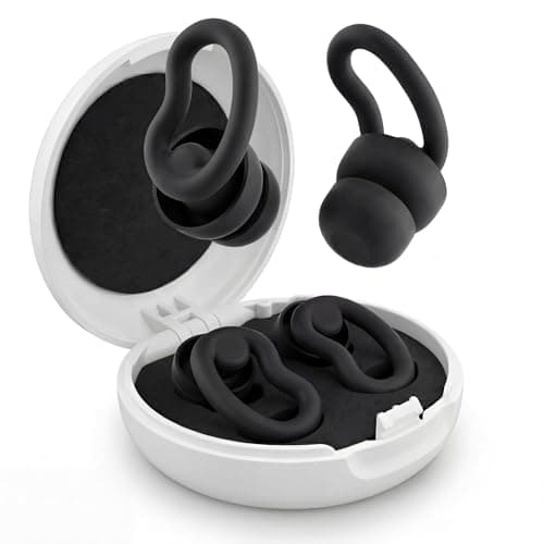 Ear Plugs for Sleeping, 2 Pairs Reusable Ear Plugs for Side Sleepers, 6 Sizes Silicone Ear Tips (Single & Dual Layer) 30dB Noise Reduction for Snoring, Travel & Focus - Image 1