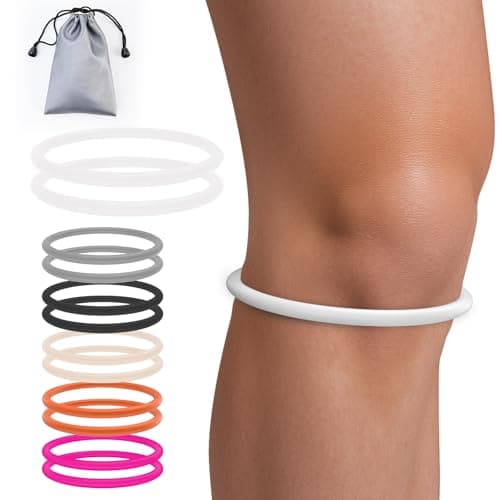 teyy 2PCS Patellar Tendon Support Strap for Knee Pain Relief (White) - Image 1