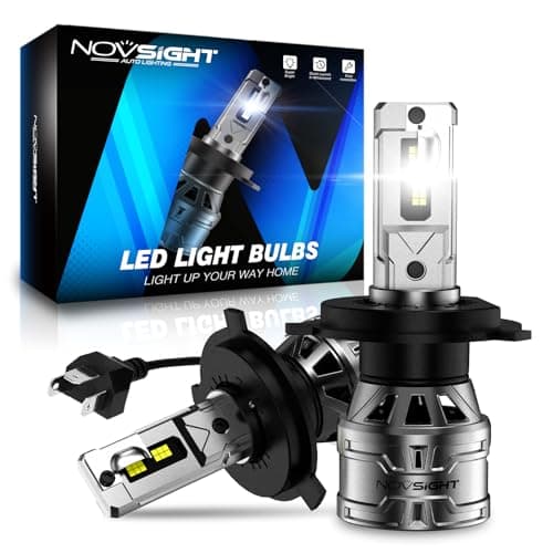 NOVSIGHT H4/HB2/9003 Bulbs Upgraded, 400% Brightness H4 Fog Bulbs, Quick Installation HB2/9003, Pack of 2 - Image 1