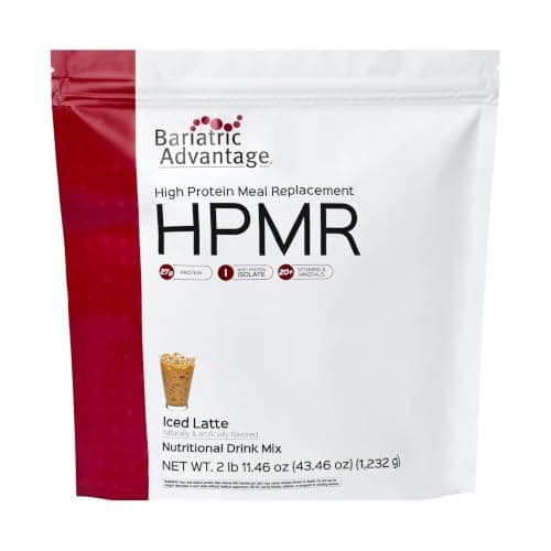 Bariatric Advantage High Protein Meal Replacement Drink Mix - Protein Powder Whey Isolate for Gastric Bypass & Sleeve Gastrectomy Patients - 28 Servings with 27 g Protein - Iced Latte - 44.44 oz - Image 1