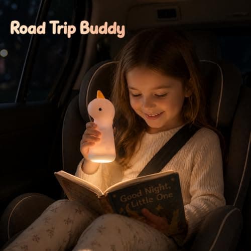 ShaArkMango Flashlight with Night Light for Kids Rechargeable LED Dimmable Night Light Toddler Bed Room Playing in Dark Handheld Emergency Flashlight for Camping Essential Hallway Walking Nighttime - Thumbnail 6