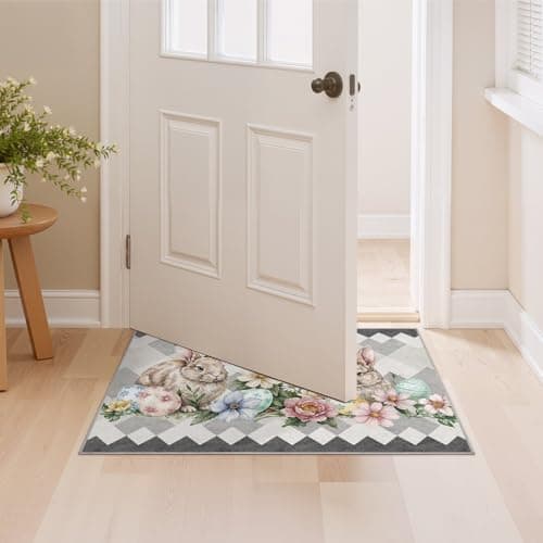 cotiled Area Rug for Living Room, Washable Non-Slip Large Area Rug, Indoor Floor Carpet Low Pile Soft Boho Farmhouse Rug for Bedroom Dining Room Grey 2x3 - Thumbnail 5