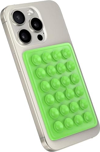 ZB.soar Suction Phone Case Mount, Silicone Hands Free Phone Accessory Holder, Mirror Shower Phone Holder, for Tiktok Videos and Selfies (Green) - Image 1