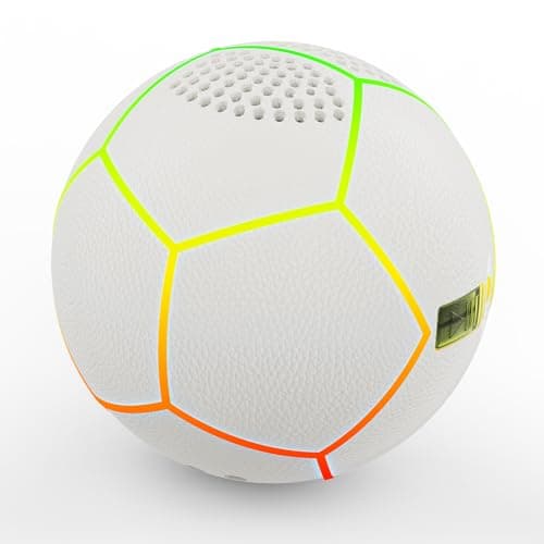 JISPOORT Mini Light Up Glowing Soccer Ball Bluetooth Speaker