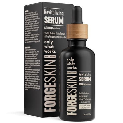 FORGE SKIN® Night Beef Tallow Serum for Men [TALLOW-BASED] - Facial Essence for Face Wrinkles with Essential Oils - Natural Green Tea Skincare for Radiance and Skin Hydration (1.7 OZ) - Image 1