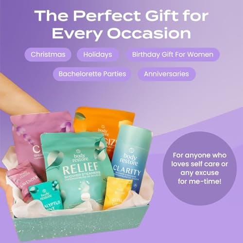 Body Restore Shower Steamers Aromatherapy 15 Pack – Fathers Day Gift for Dad, Luxury Spa Gifts for Men, Relaxation Stress Relief Self Care – Premium Lavender Essential Oil Tablets - Thumbnail 6
