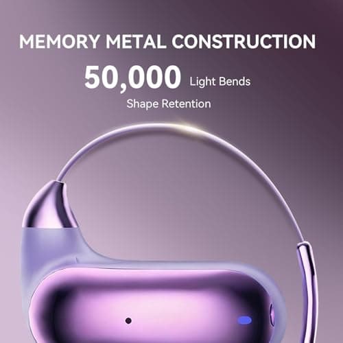 Xmenha Over Open Ear Earbuds Wireless Bluetooth Open Ear Headphones Air Conduction Earbuds that Don't go in Your Ear with Over-Ear Hooks Running Headphones - Thumbnail 4