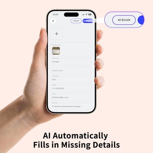 AI Smart Digital Business Card, with HeyLyncNow App, Scan and Digitize | Automated Contact Enrichment | Voice Notes Transcription | AI Drafts Follow-Up Email | NFC Tap to Share - Thumbnail 3