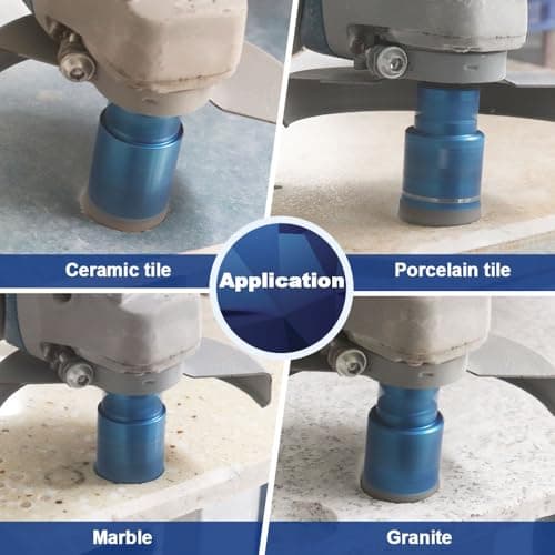 1 Inch Diamond Core Drill Bit for Porcelain Tile Ceramic Marble Granite Drilling,BRSCHNITT 1pc Vacuum Brazed Diamond Hole Saw with 5/8-11 Thread - Thumbnail 4