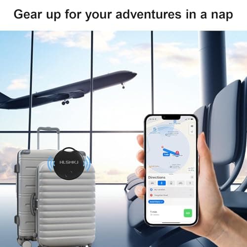 HLSMKJ Bluetooth Tracker-1 Pack, Item Location Tracker, Works with Apple Find My (iOS Only), Help You Track Your Keys, Wallet, Luggage, Backpack, Replaceable Battery, Super Lightweight - Thumbnail 3