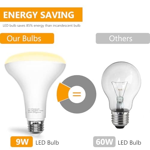 DAYBETTER BR30 led Light Bulb, Dimmable LED Bulbs 65W Equivalent, 2700K Warm White Light Bulbs Indoor Flood Light for Bedroom Kitchen Living Areas Hallway, 800 Lumens, E26 Standard Base, 24 Pack - Thumbnail 5