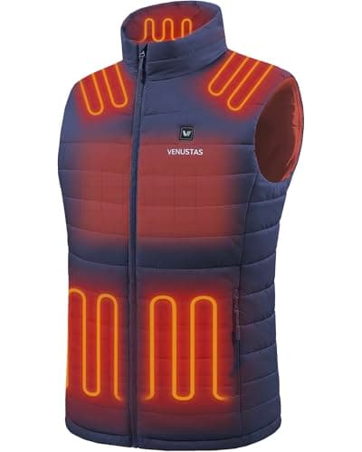 Venustas Men's Heated Vest with Battery, Lightweight Quilted Vest for Men - Image 1