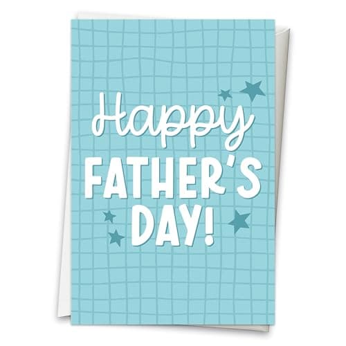 Hadley Designs Happy Father's Day Card from Son or Daughter - Fathers Day Cards from Kids, Fathers Day Card for Son Husband Brother Uncle Son-in-law or Father-in Law - Image 1