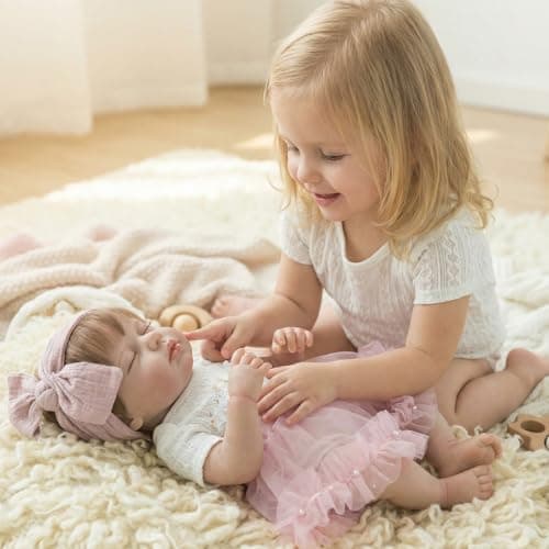 Vvioxiu Reborn Baby Dolls, 20inch Realistic Newborn Baby Doll with Cloth Body & Vinyl Limbs, Lifelike Real Life Baby Doll for Kids, Collectors & Gift Giving, Ages 3+ - Thumbnail 2