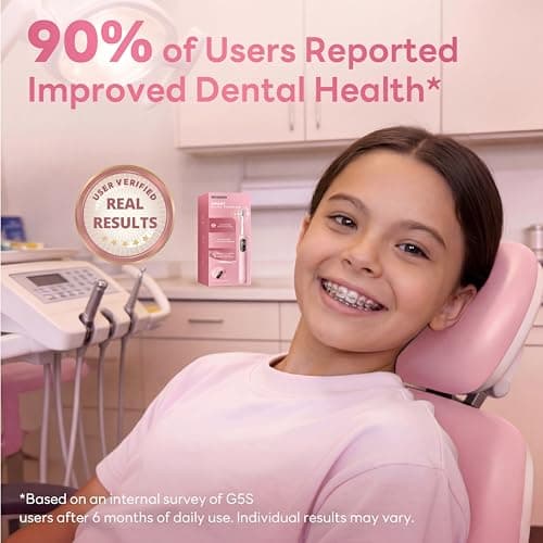 SAKYPRORAL AI Electric Toothbrush with Smart Display for Adults Kids | 150-Day Rechargeable Toothbrush, Real-Time Map |3-Min Timer, Travel Case | Teens Sonic Toothbrush Gift (G5S Pink) - Thumbnail 4