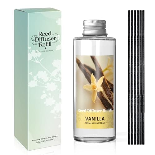 SCENTORINI Reed Diffuser Oil Refill, Vanilla Diffuser Oil 6.76 Fl Oz, Natural Scented Essential Oil Refill Long Lasting Summer Home Fragrance for Room Spa Aromatherapy Bathroom Home Hotel Decor - Image 1