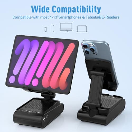 GLOPUS Gifts for Men, Cell Phone Stand with Wireless Bluetooth Speaker, Birthday Gifts for Him Husband Boyfriend, Dad Gifts for Fathers Day, Cool Gadgets for Men - Thumbnail 5