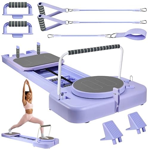 UZTUGG Upgraded Foldable Pilates Reformer for Home Gym - Portable Pilates Board Equipment Kit with Resistance Bands & Handles, Full Body Workout Machine for Women, Core, Ab, Stretch, Balance Exercise - Image 1
