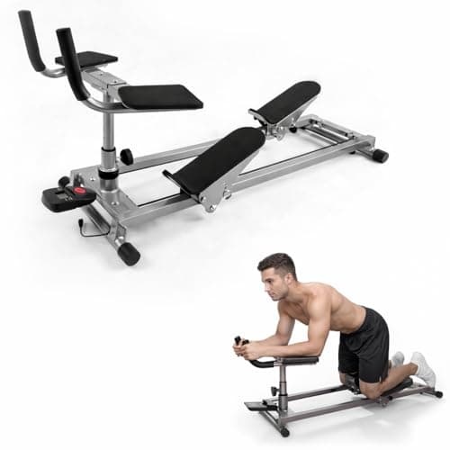 Core Twist Workout Machine for Home Gym, Full Body Ab Trainer with 5-Level Height Adjustment, Soft Knee Pads and Elbow Support, 330LB Capacity, Low Impact Fitness Equipment for Waist Back Glutes - Image 1